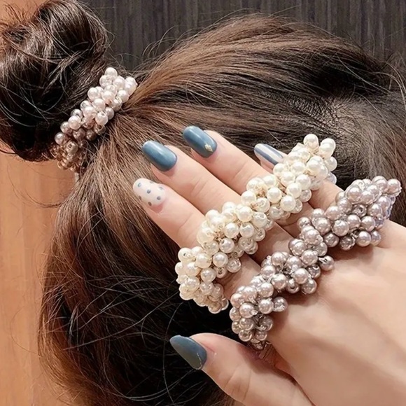 New💢 3 pcs synthetic pearl bead headband, women's hair accessories - Picture 1 of 2